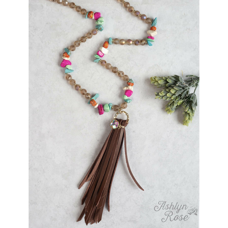 Colorfully Western Tassel Necklace || Necklace