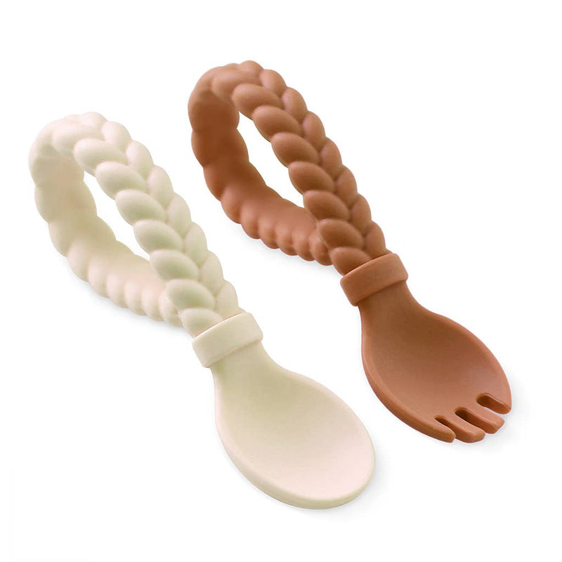 Sweetie Spoons™ Spoon + Fork Set : Buttercream