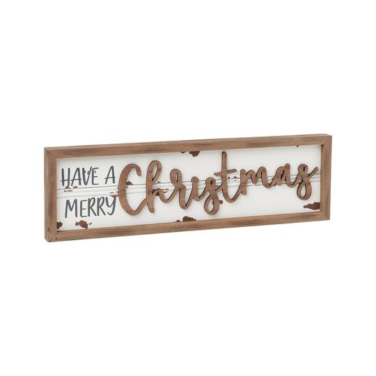 Have Merry {3D} Framed Sign