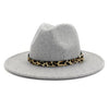 {Panama Hat} + Leopard Belt Buckle