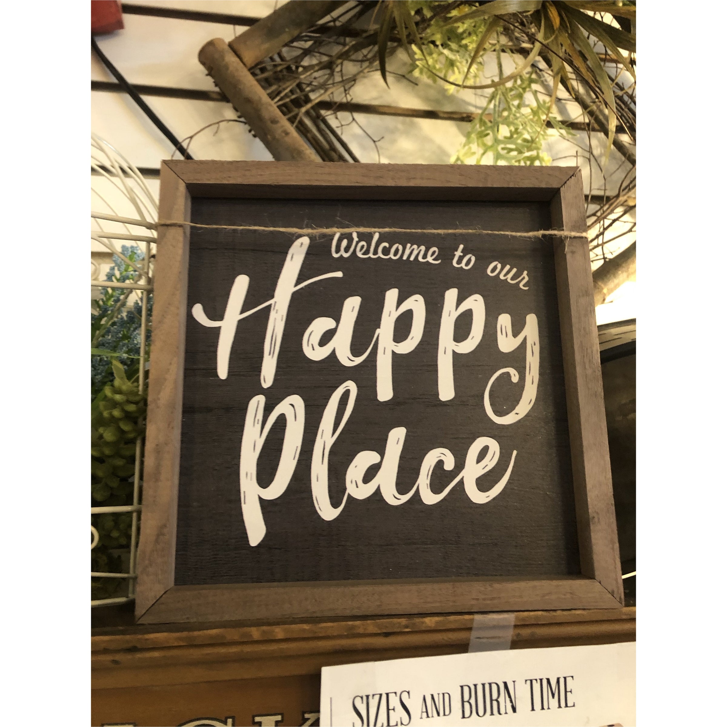 8x8 Sign Example Framed HOME Signs {8x8}+ Sign | Vintage Floral