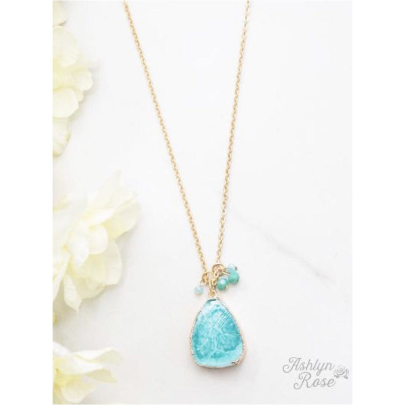 Makes you Stand out {Stone Pendant Necklace}