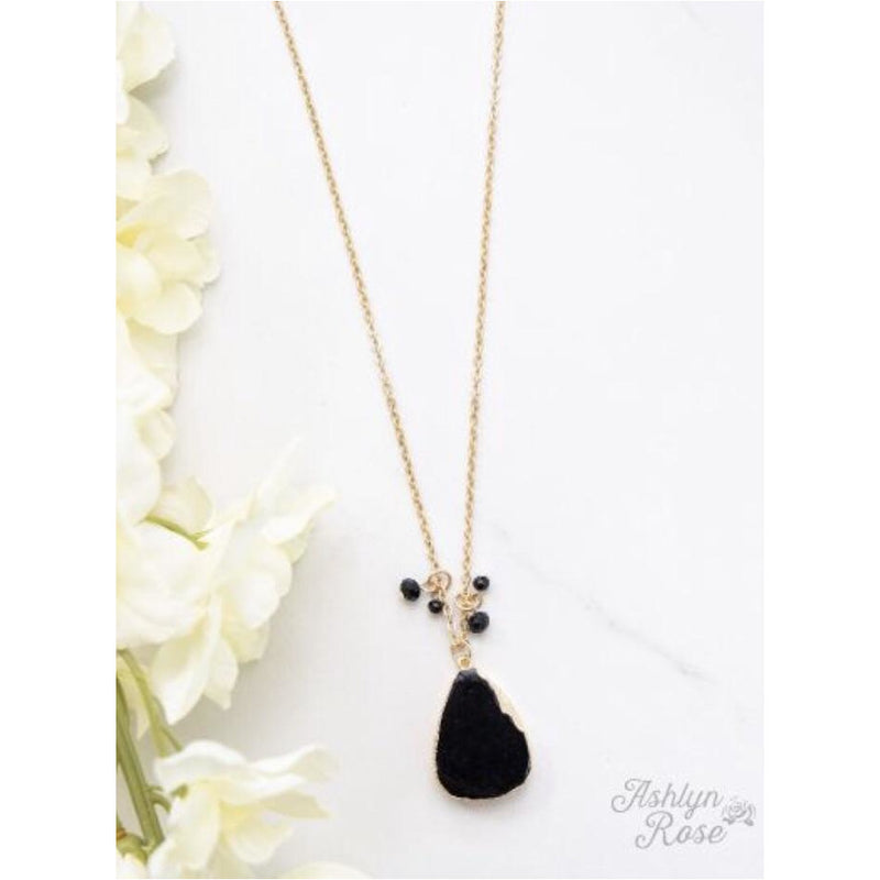 Makes you Stand out {Stone Pendant Necklace}