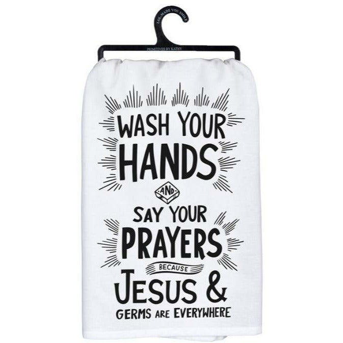 Jesus & Germs ||Dish Towel||