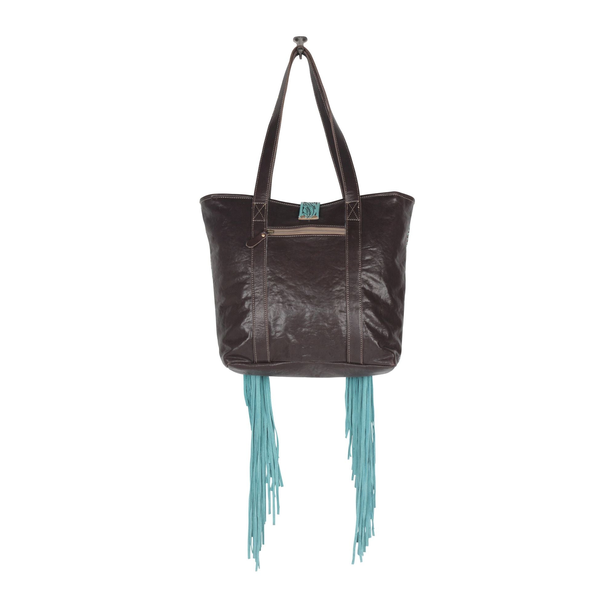 Myra Furred Leather and Hairon Bag - Sierra Jewelry & Crystal